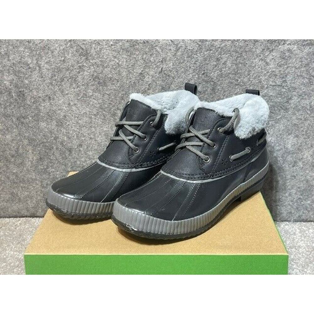 JBU by Jambu Snow Boots Womens 7M B1MRA01 Maria Waterproof Faux Fur Black